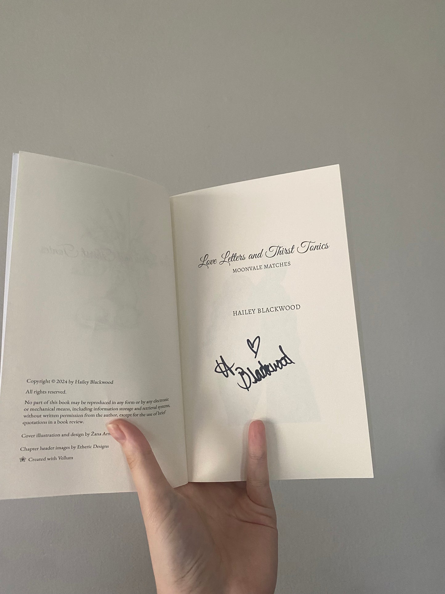IMPERFECT Love Letters and Thirst Tonics Signed Paperback